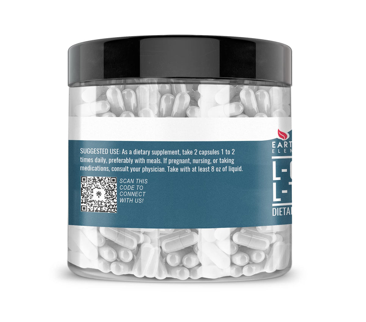 Earthborn Elements إل-كارنيتين طرطرات 200 كبسولة — خالٍ من الغلوتين وغير مخفف