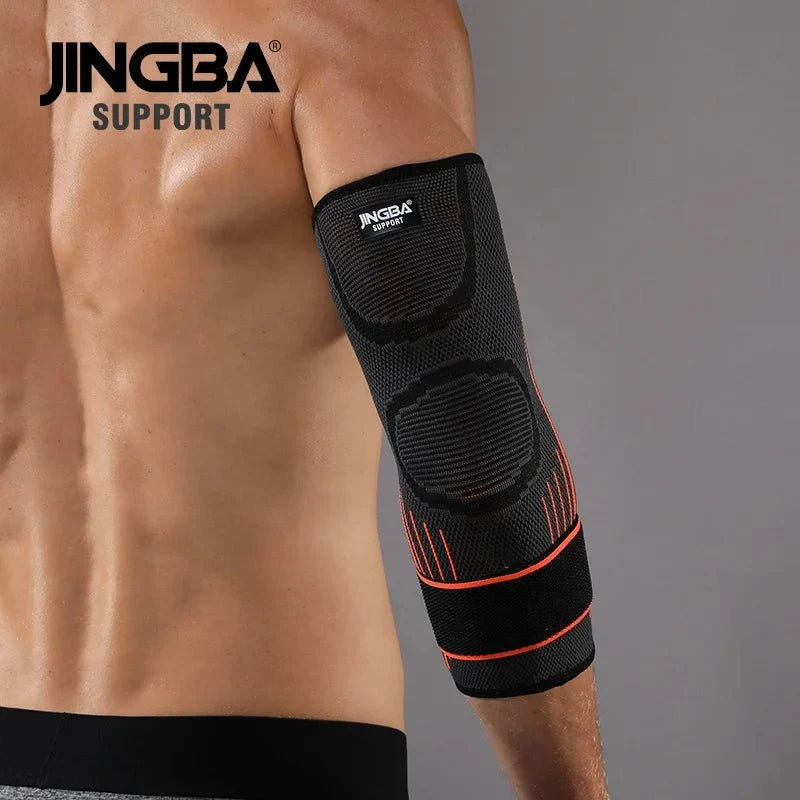 Elbow Compression Sleeve - Nylon Spandex Arm Support for Tennis Elbow Pain Relief - Unisex