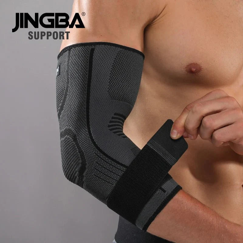 Elbow Compression Sleeve - Nylon Spandex Arm Support for Tennis Elbow Pain Relief - Unisex