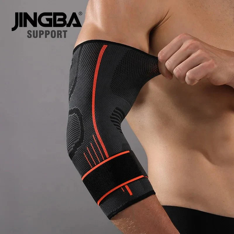 Elbow Compression Sleeve - Nylon Spandex Arm Support for Tennis Elbow Pain Relief - Unisex