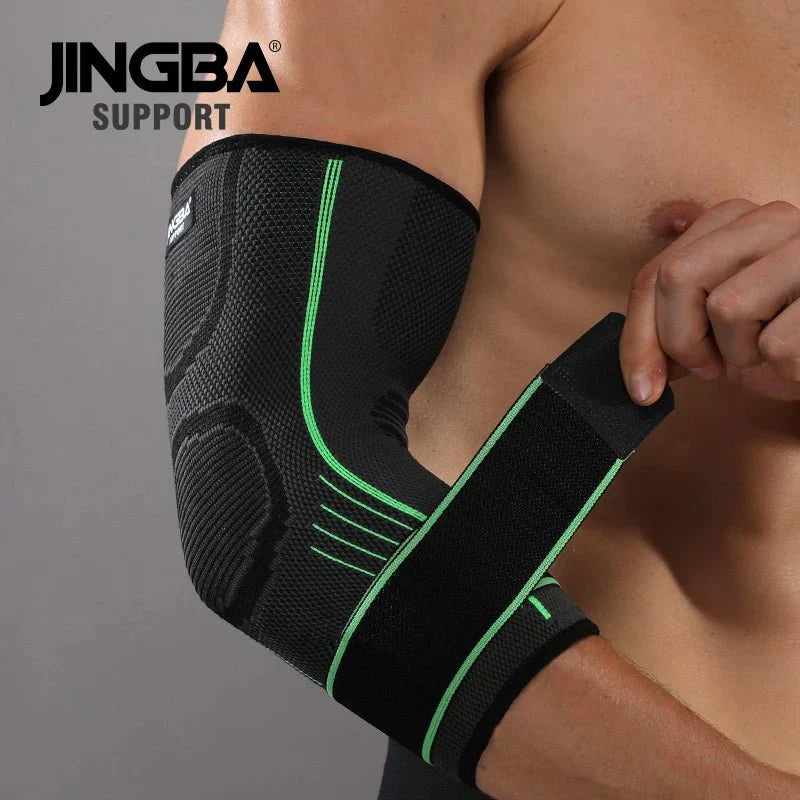 Elbow Compression Sleeve - Nylon Spandex Arm Support for Tennis Elbow Pain Relief - Unisex