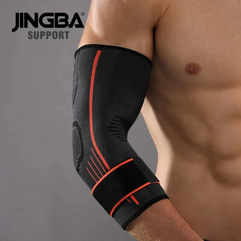Elbow Compression Sleeve - Nylon Spandex Arm Support for Tennis Elbow Pain Relief - Unisex
