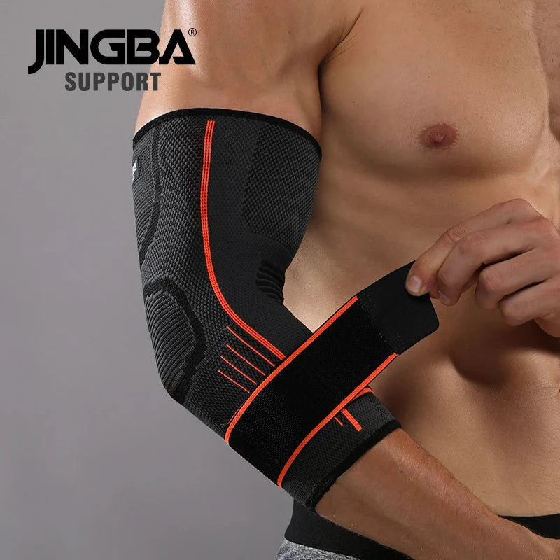 Elbow Compression Sleeve - Nylon Spandex Arm Support for Tennis Elbow Pain Relief - Unisex