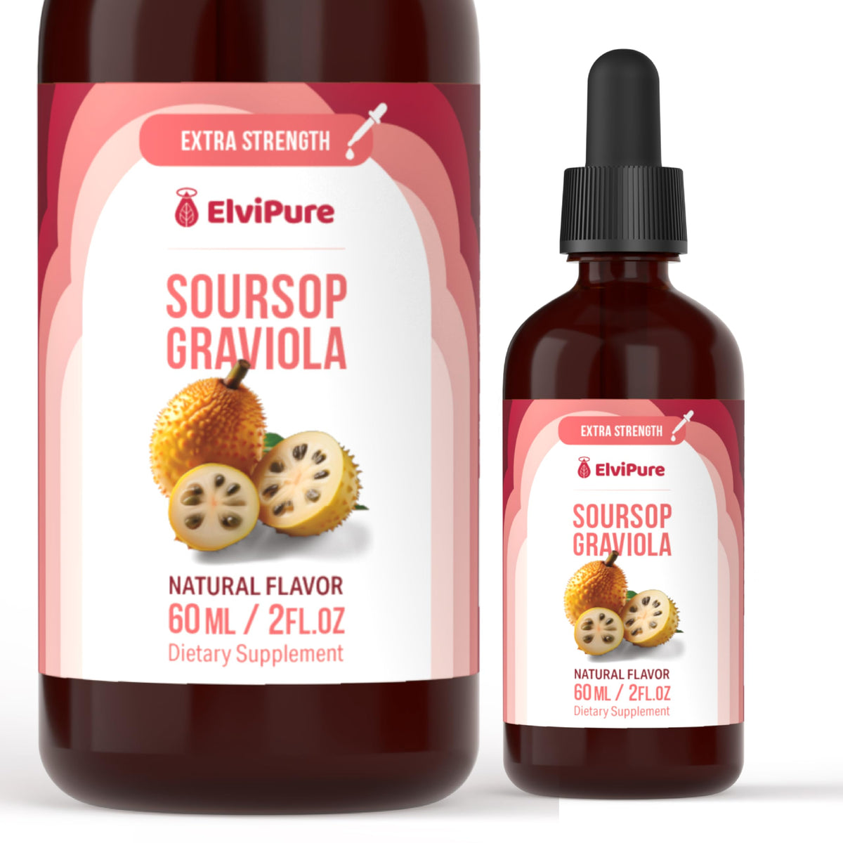 ElviPure قطرات المورانجا المرّة – مستخلص الجرافيولا العضوي، دعم المناعة