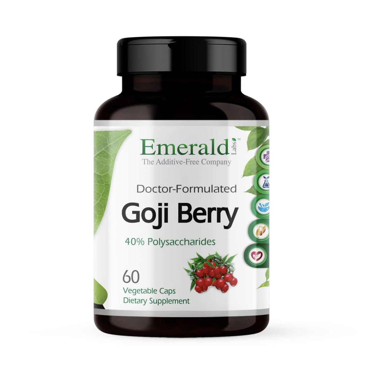 Emerald Labs Goji Berry β Immune & Liver Health Support, 60 Veg Capsules (30-Day Supply) β Vegan & Gluten-Free