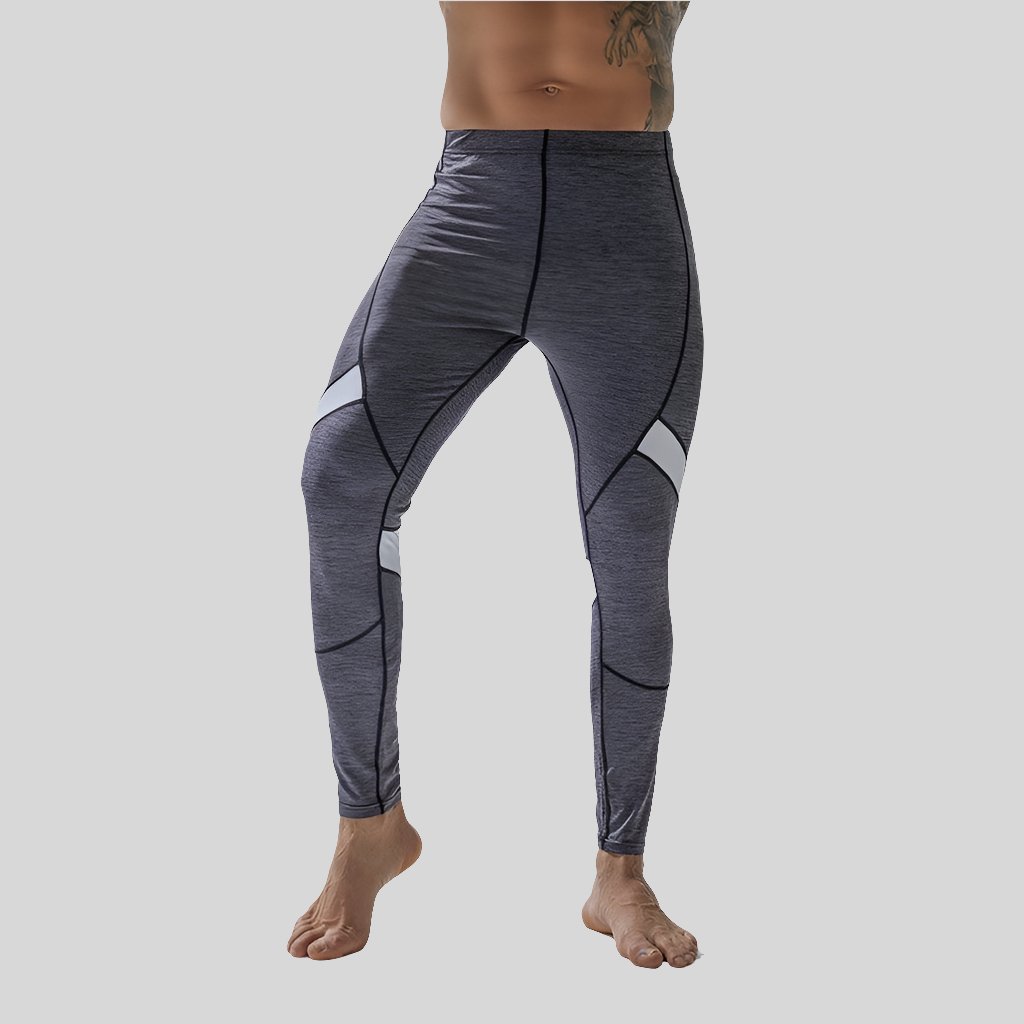 Enhance the product title: Mesh Breathable Men's Sports Leggings for Comfortable and Dynamic Workouts