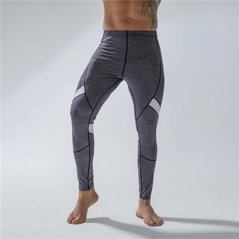 Enhance the product title: Mesh Breathable Men's Sports Leggings for Comfortable and Dynamic Workouts