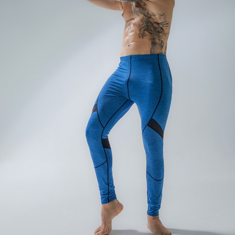 Enhance the product title: Mesh Breathable Men's Sports Leggings for Comfortable and Dynamic Workouts