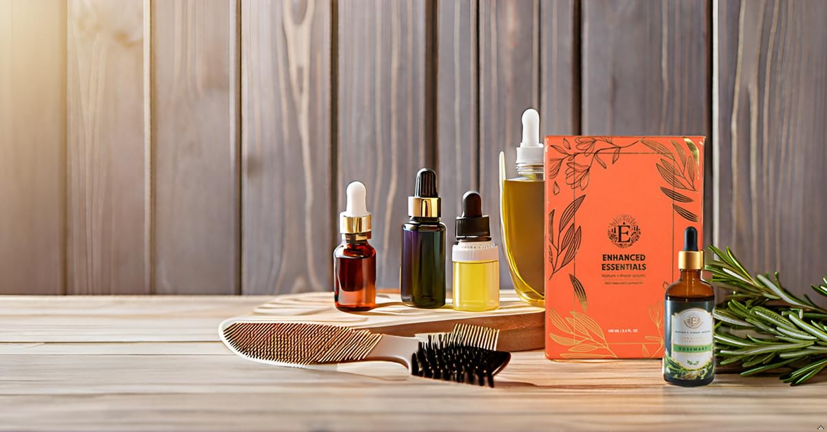 Enhanced Essentials Rosemary Essential Oil β Pure & Undiluted, 100 ml | Glass Dropper