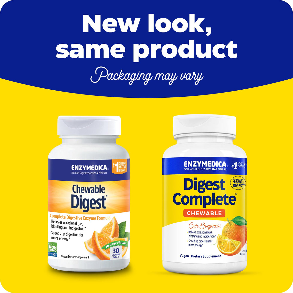 Enzymedica Digest Chewable Orange - إنزيمات هاضمة، 30 قرصًا