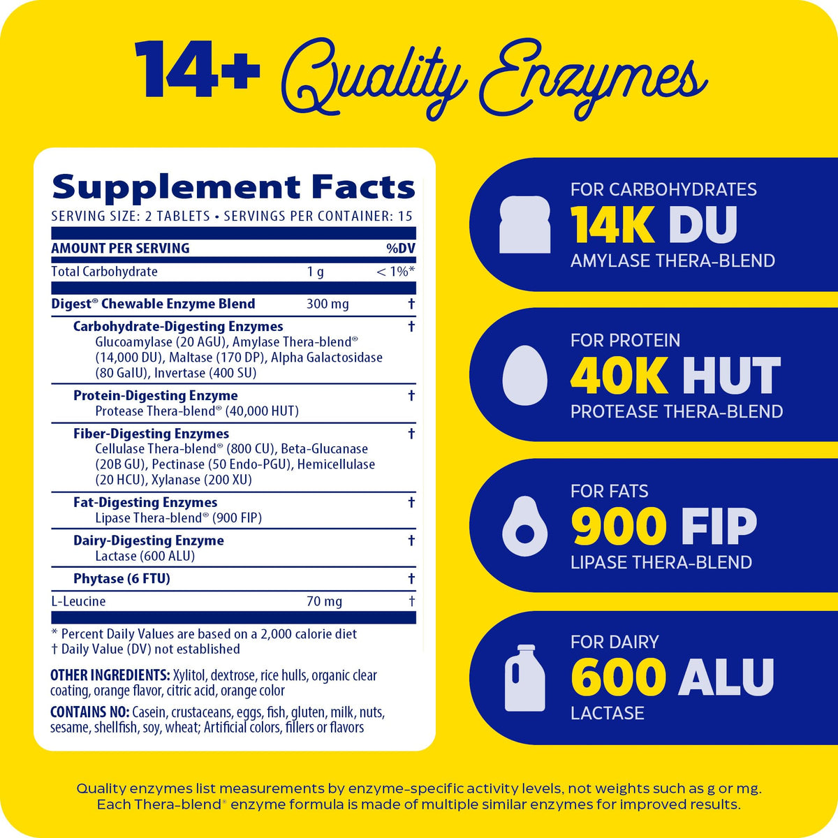Enzymedica Digest Chewable Orange - إنزيمات هاضمة، 30 قرصًا