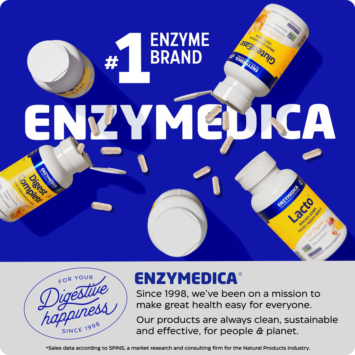 Enzymedica Lacto—Pillole Avanzate di Lattasi per il Supporto dei Latticini | 180 Capsule