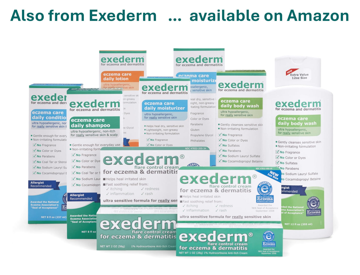 Exederm Flare Control Cream for Eczema & Dermatitis, 2oz