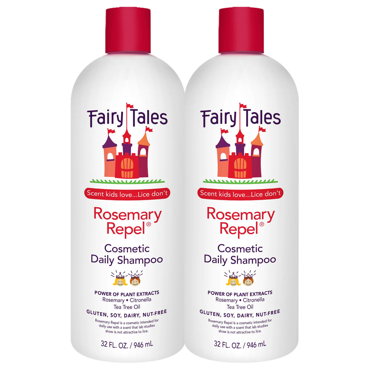 Fairy Tales Rosemary Repel Daily Kids Shampoo – 2-Pack, 32 oz