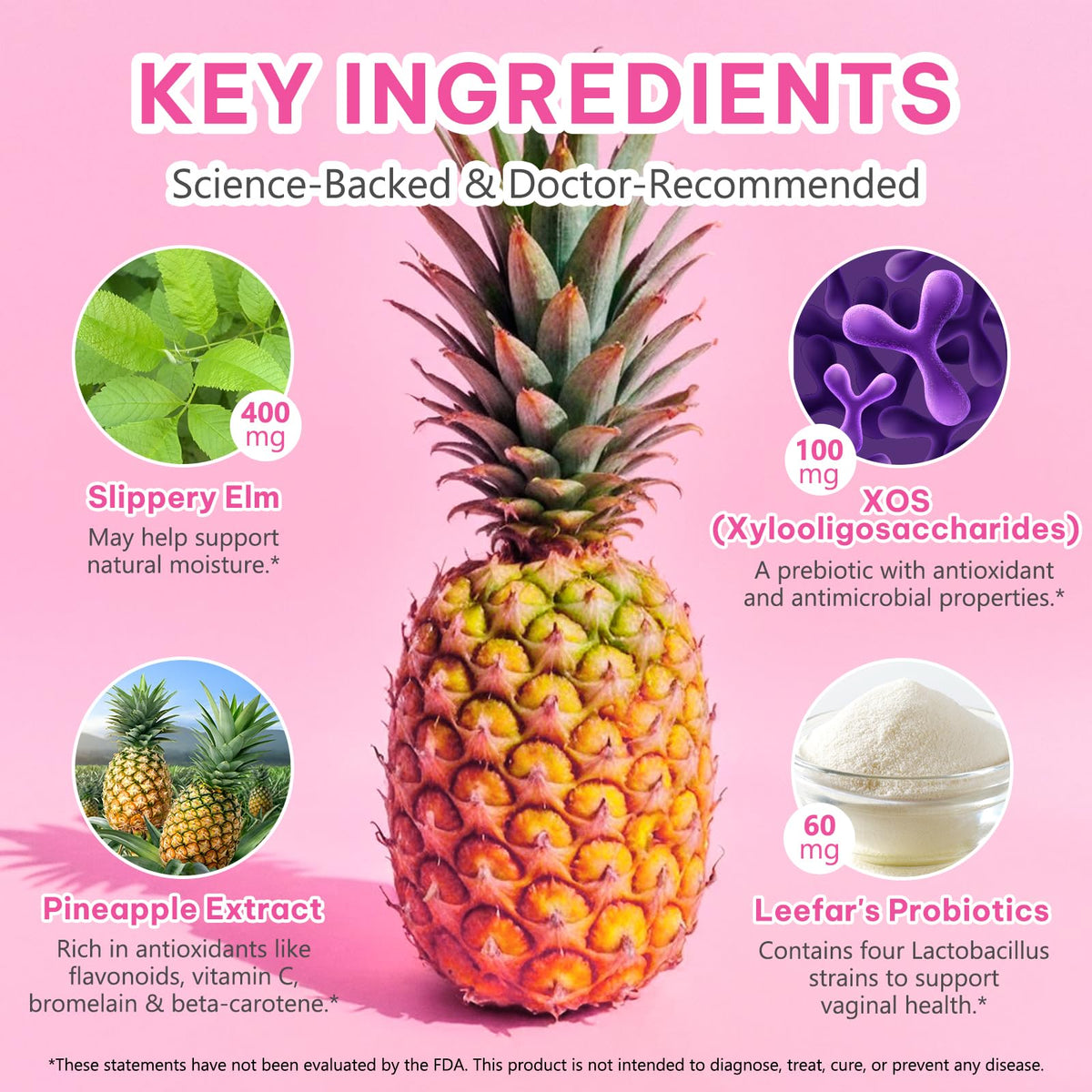 Beyxdu Probiotics for Women Gummies β Feminine Balance, Vaginal Health, Prebiotics & Lactobacillus β 60 Gummies