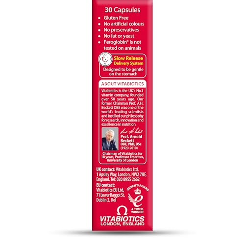 Feroglobin Vitabiotics Organic Iron & Mineral Capsules β 30 Capsules