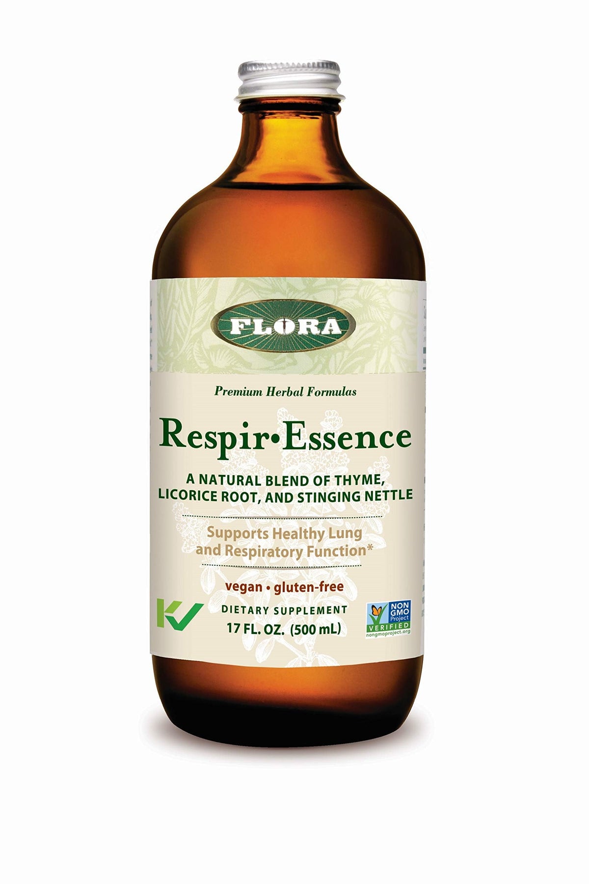 Flora Respir-Essence – دعم الرئة، 17 أونصة | نباتي، خالٍ من الغلوتين، كوشر