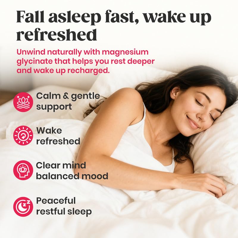 60 Day Supply Magnesium Glycinate Gummies 400mg with Ashwagandha, L-Theanine, CoQ10, Vitamin D3 & B6 β Sugar Free, Vegan & Gluten Free