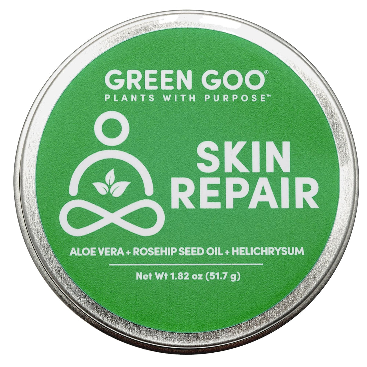 Green Goo Skin Repair Salve – Natural Skin Care, Dry Skin Moisturizer, 1.82 oz Large Tin