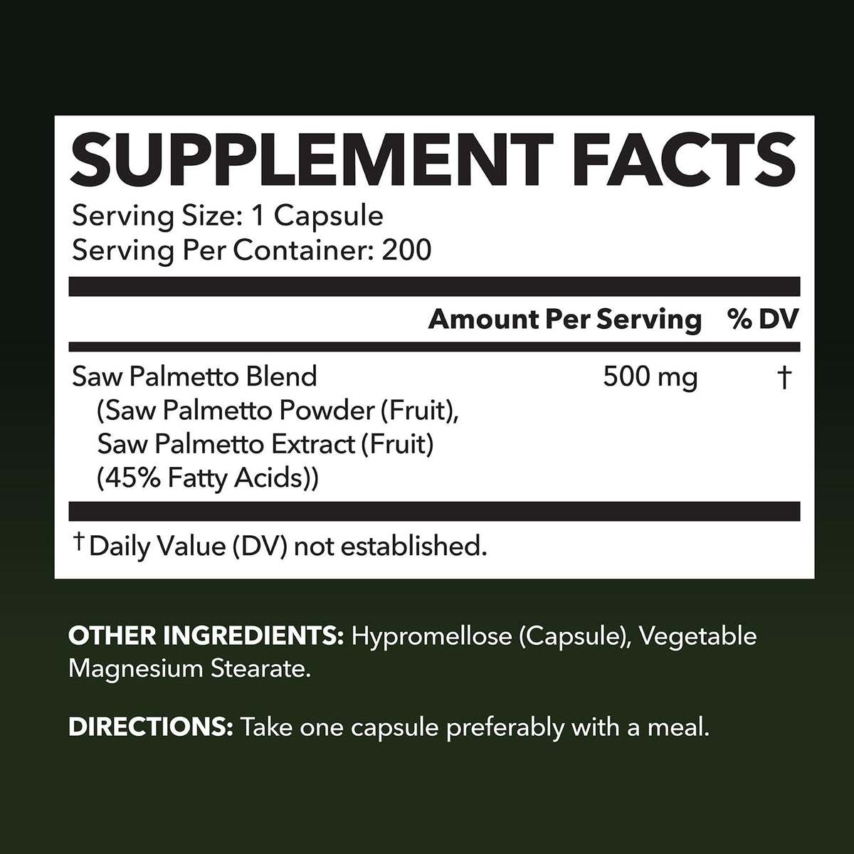 HAVASU NUTRITION Saw Palmetto for Men β Prostate Support & DHT Hair Health (500mg)