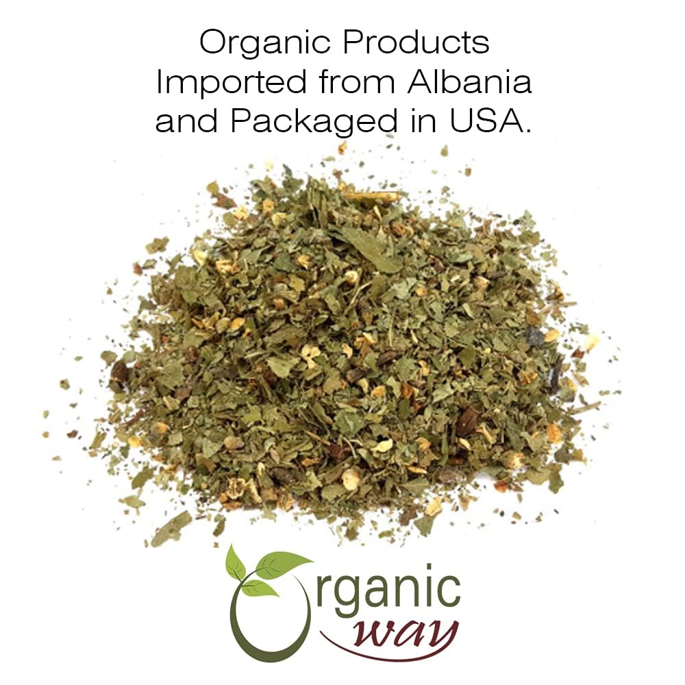 Organic Hawthorn Leaf & Flower Cut & Sifted β Herbal Tea (2 oz) | Albania Origin, Non-GMO, Kosher