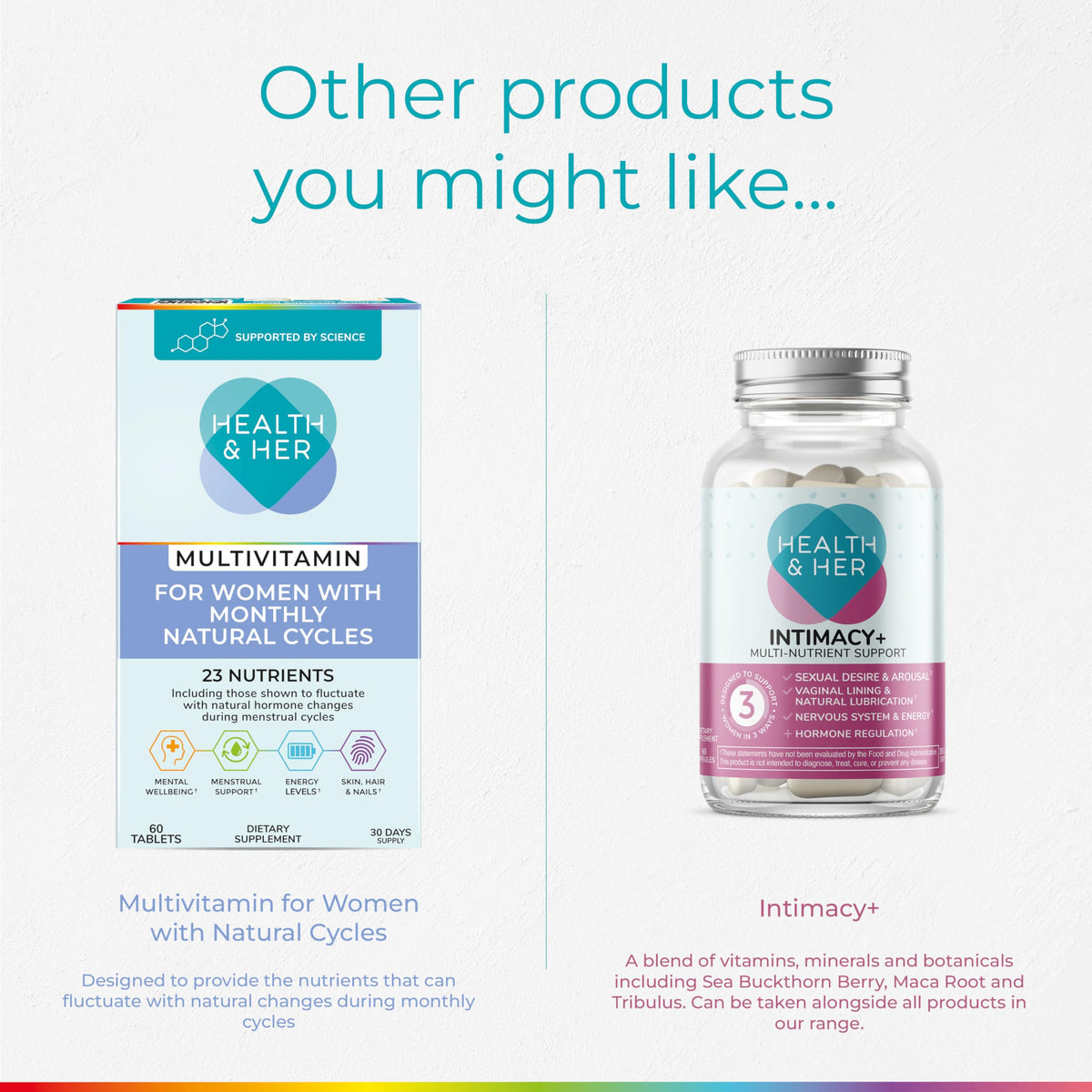 Health & Her Multivitamin for Women on Birth Control – Vegan & Gluten Free (60 Tablets)