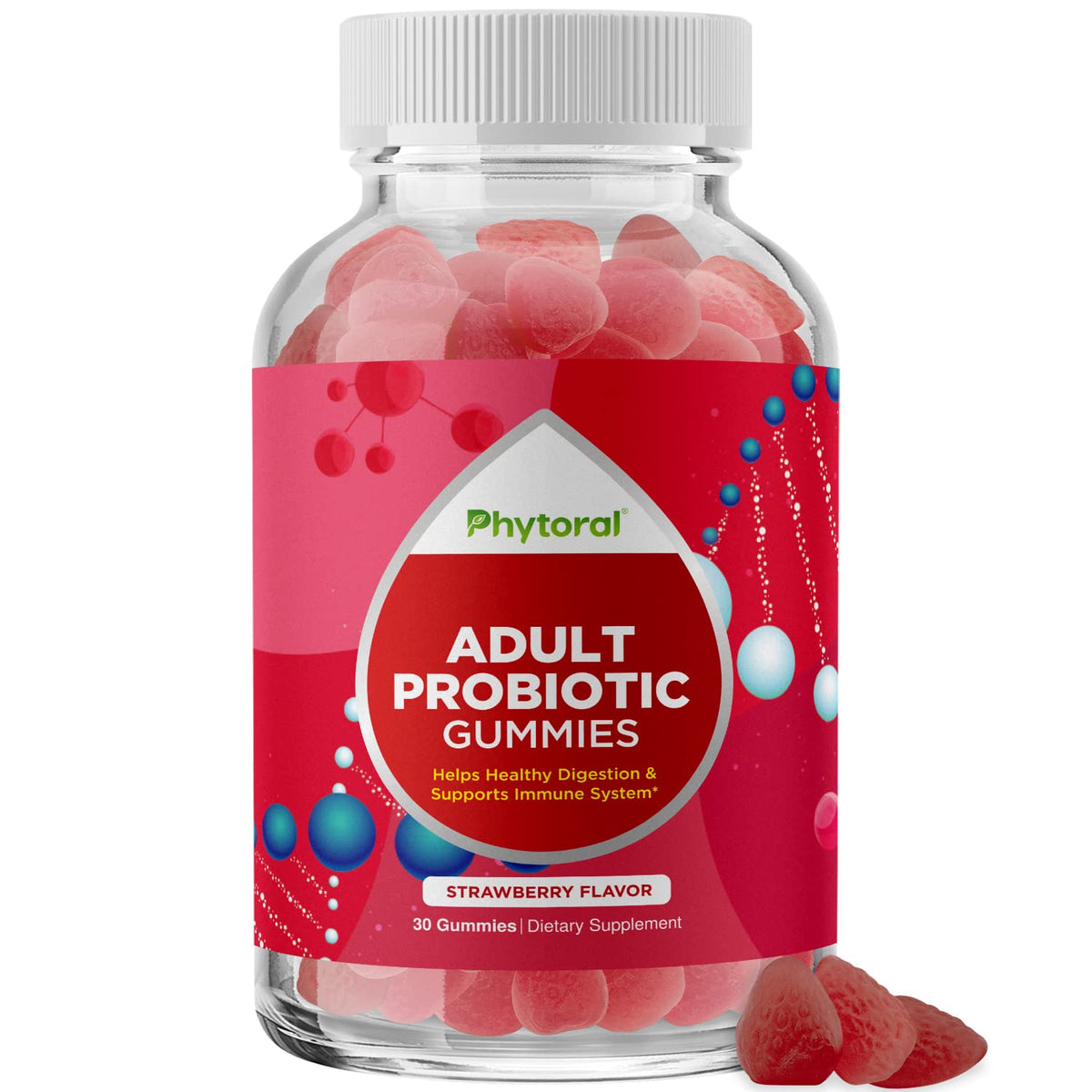 Healthy Gut Probiotic Gummies for Adults β 5 Billion CFU | Organic Probiotics for Digestive Health & Immune Support