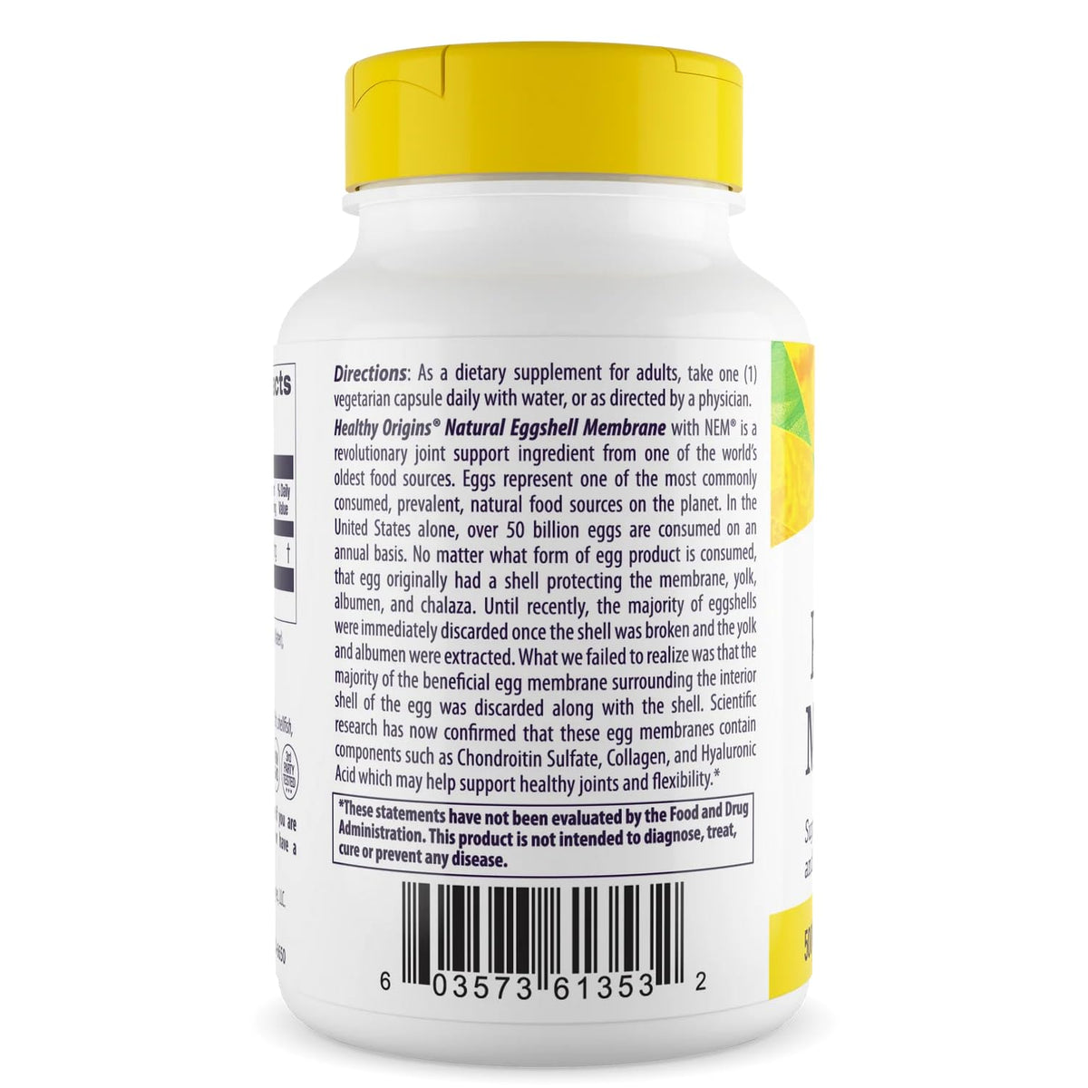 Healthy Origins Eggshell Membrane 500 mg - دعم المفاصل من NEM (30 كبسولة نباتية)