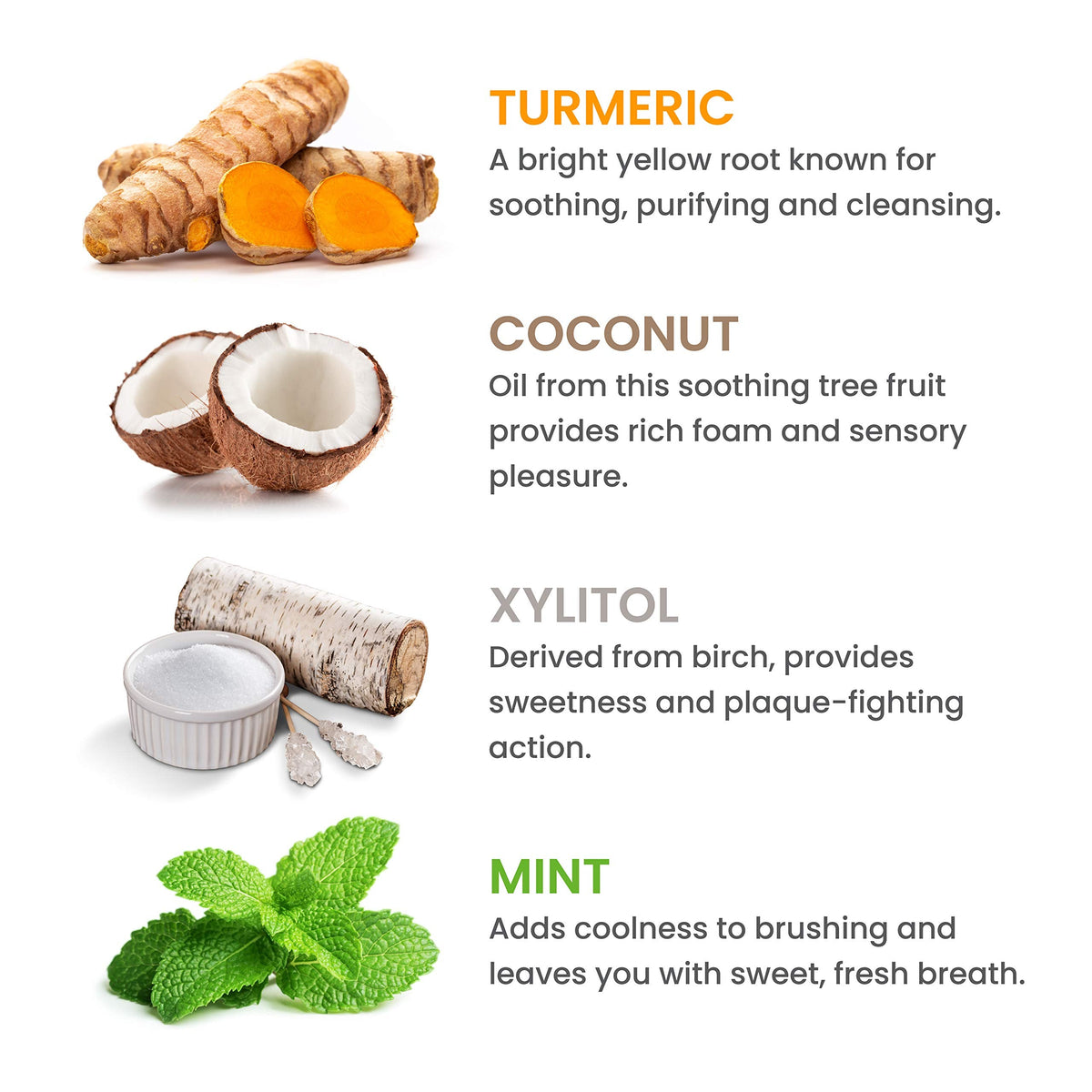 Himalaya Botanique Whitening Antiplaque Toothpaste β Mint, Turmeric & Coconut Oil β Fluoride-Free, Vegan