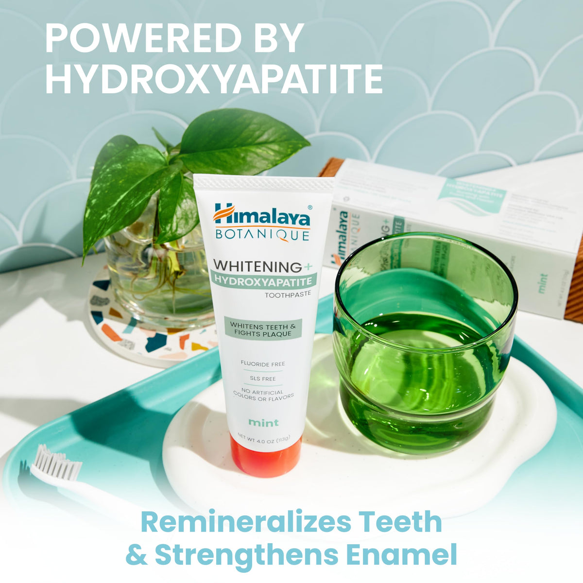 Himalaya Botanique Whitening Toothpaste with Nano Hydroxyapatite - Mint, 4 oz