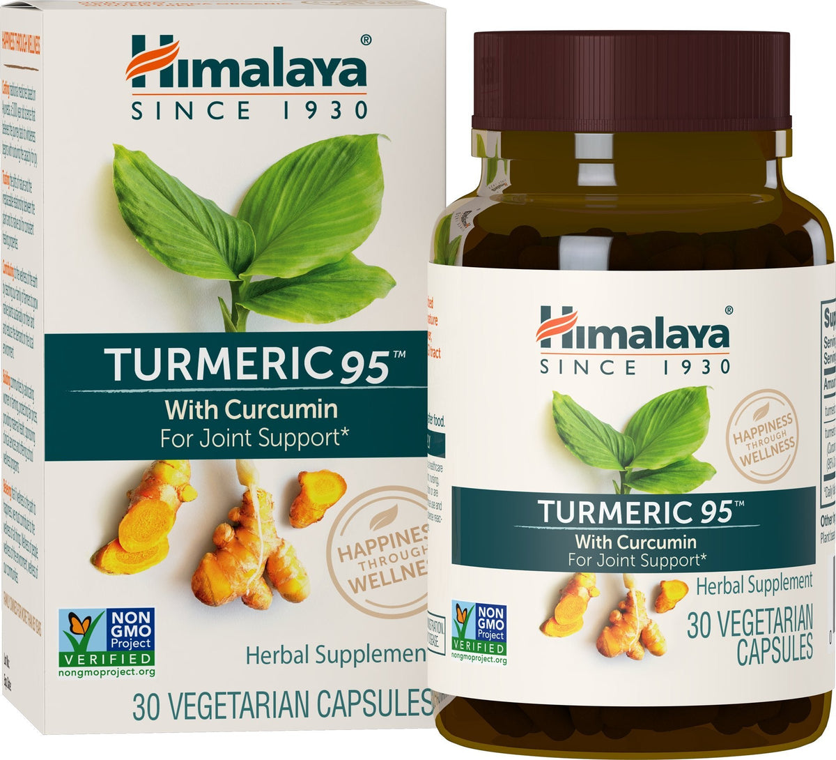 Himalaya Turmeric 95 – 600 mg، 30 كبسولة | دعم المفاصل، 95% كركمينويد