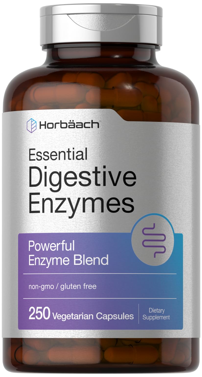 إنزيمات هورباتش الهاضمة - 250 كبسولة | خالية من الجلوتين والمكونات المعدلة وراثياً