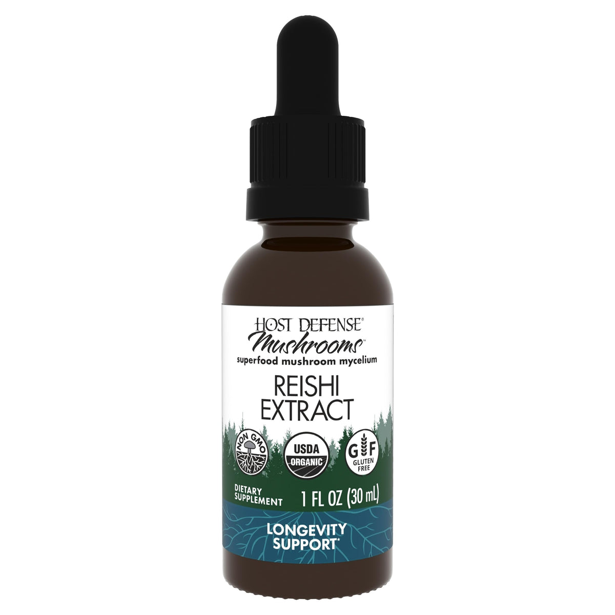 Host Defense Reishi Extract - Heart & Immune Support | 1 fl oz