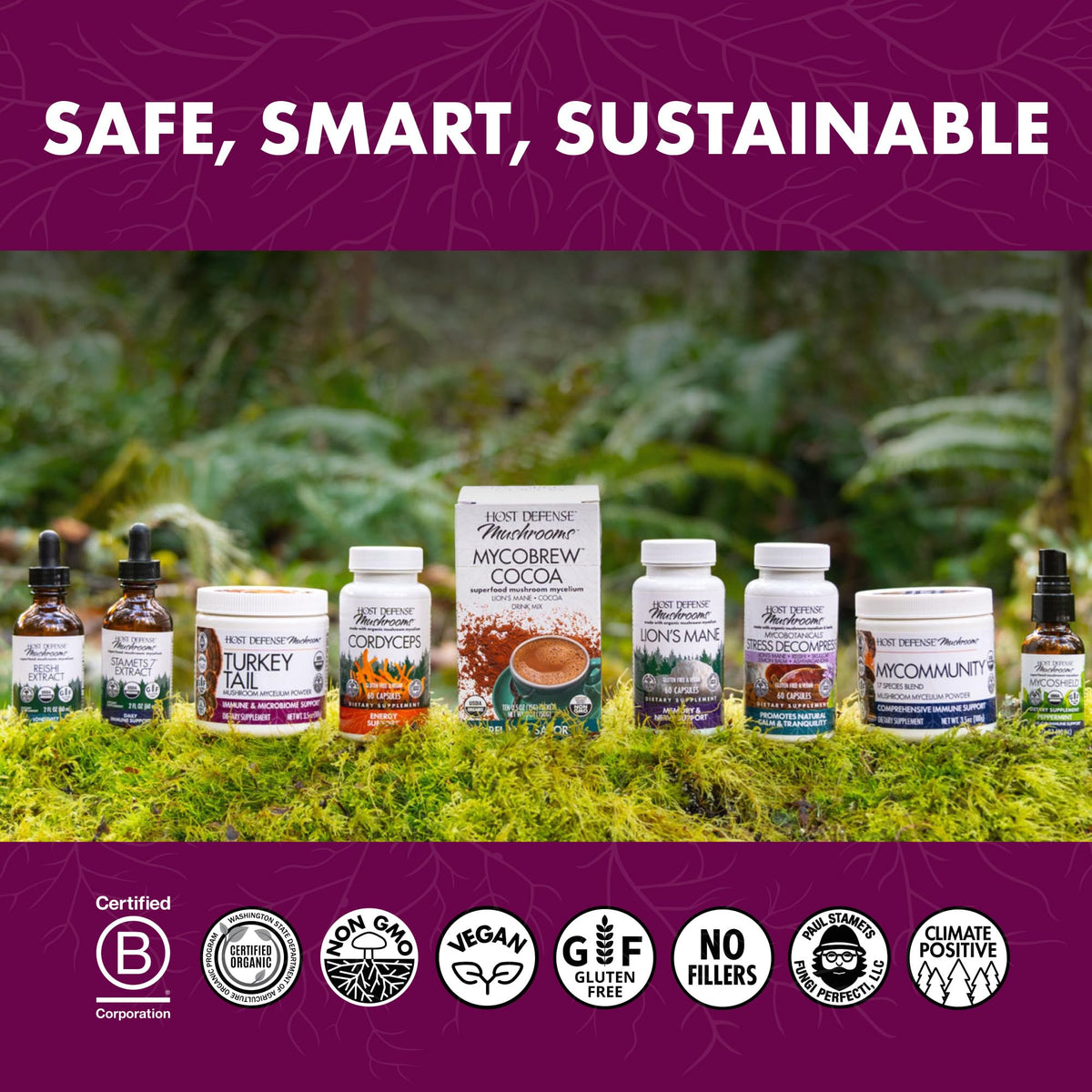 Host Defense Turkey Tail Extract – Digestive Health and Immune Support