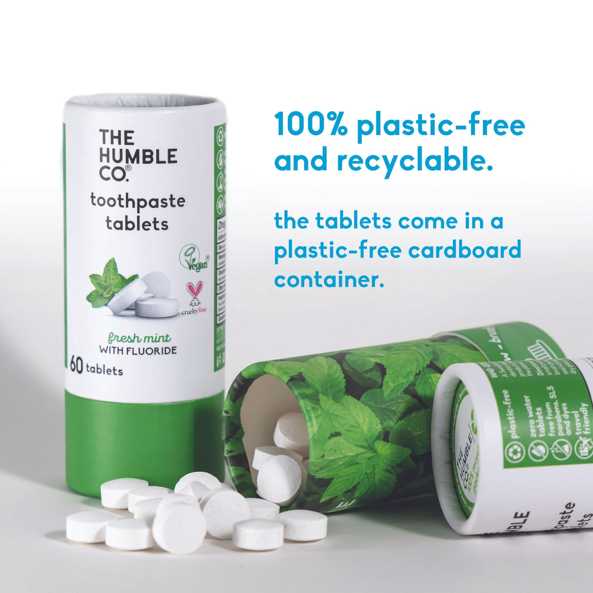 The Humble Co Chewable Toothpaste Tablets with Fluoride β Mint (180 ct)
