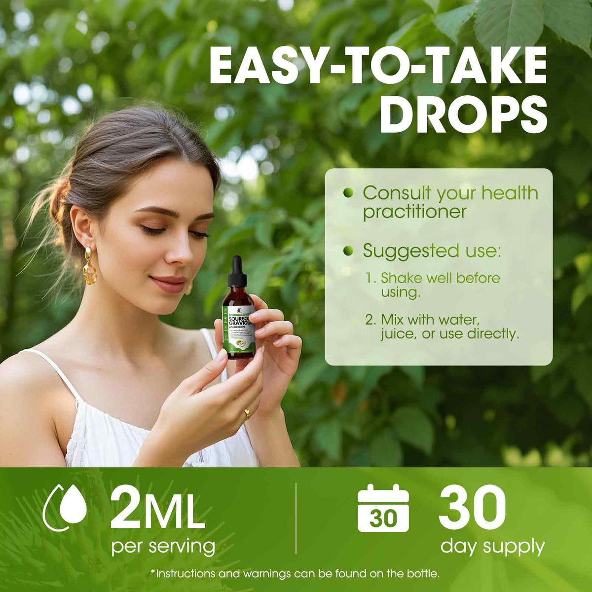 iMATCHME 2 Pack Soursop Graviola Liquid Drops β Immune & Gut Health Support