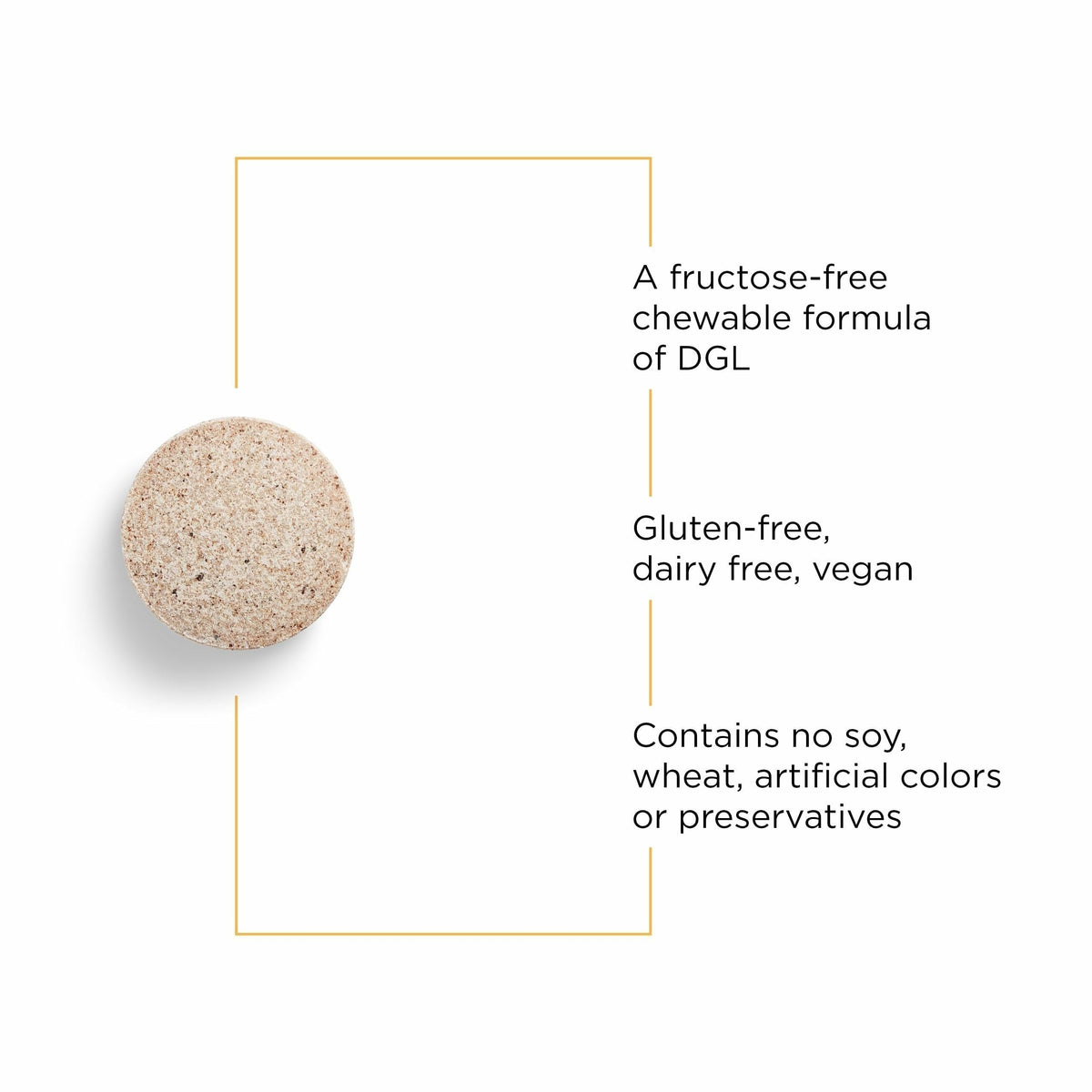 Integrative Therapeutics Rhizinate بدون سكر، 100 حبة – أقراص DGL للمضغ خالية من الفركتوز