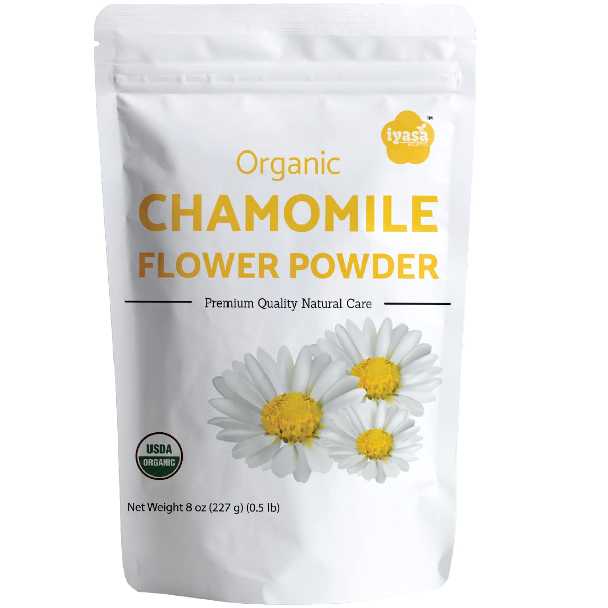 Iyasa Organic Chamomile Powder โ Food Grade, 8 oz (223 g)