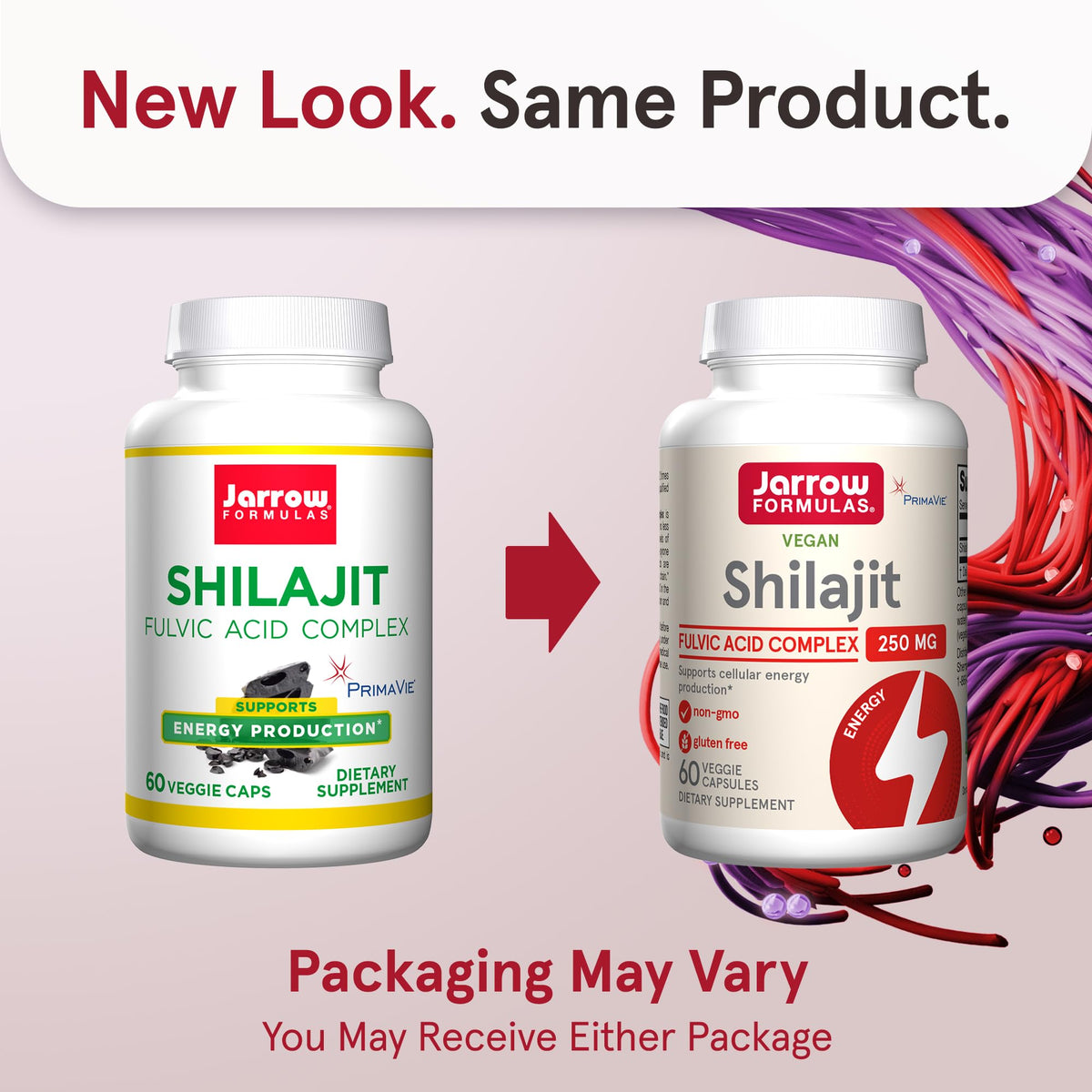 Jarrow Formulas Shilajit 250 mg حمض الفولفيك المركب - 60 كبسولة نباتية