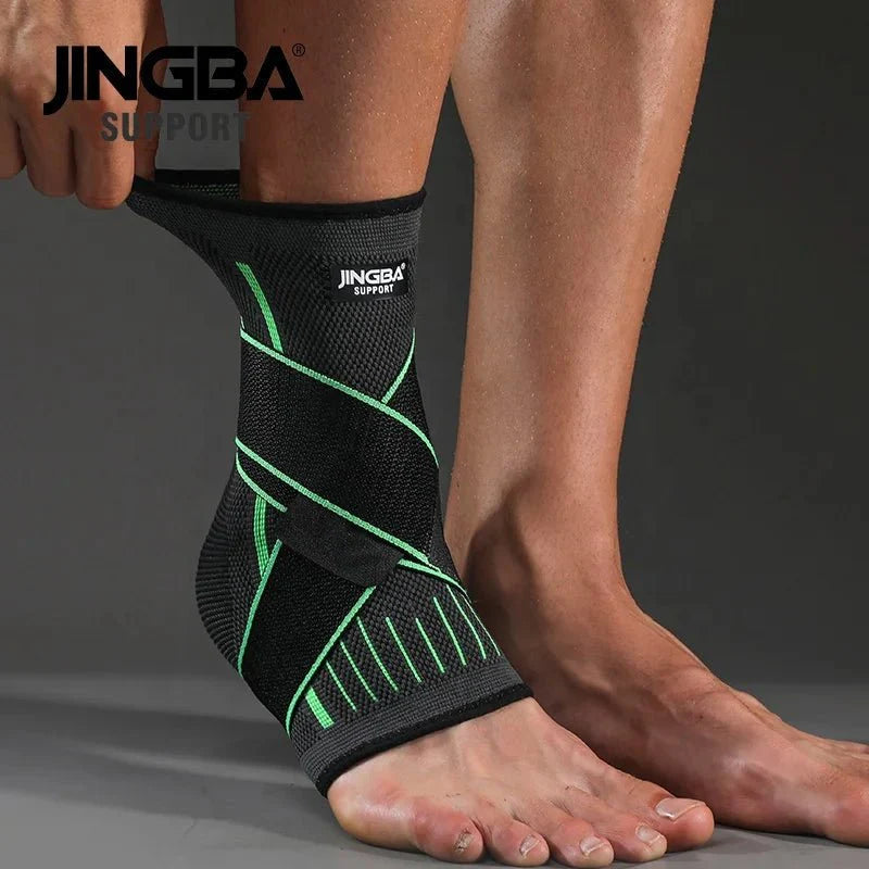 Adjustable Ankle Support Compression Sleeve with Strap for Sports and Recovery