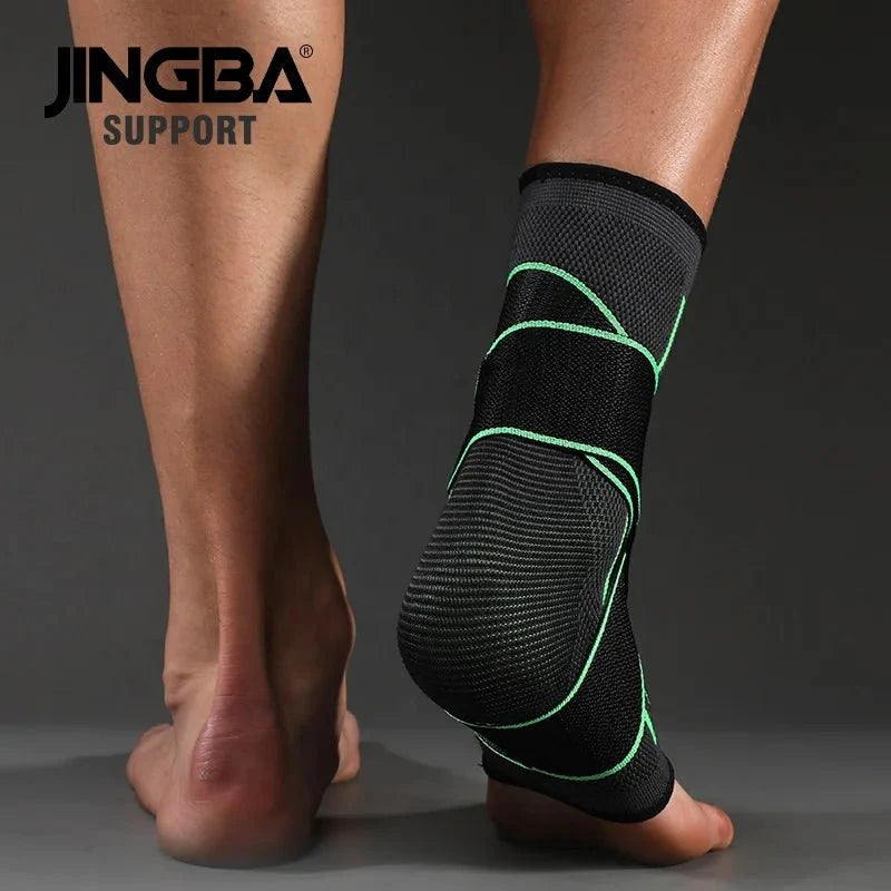 Adjustable Ankle Support Compression Sleeve with Strap for Sports and Recovery