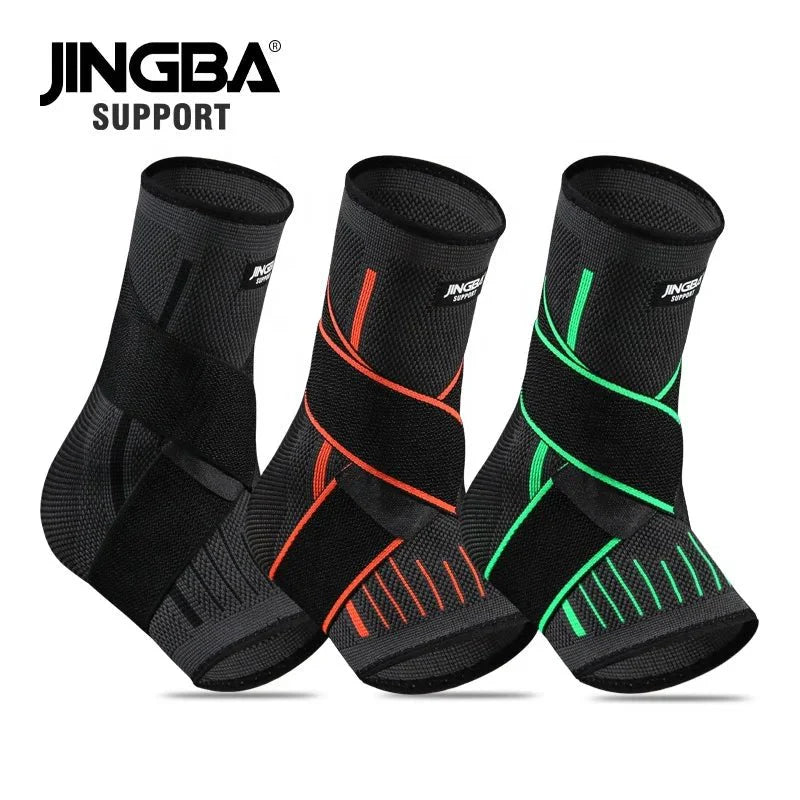 Adjustable Ankle Support Compression Sleeve with Strap for Sports and Recovery