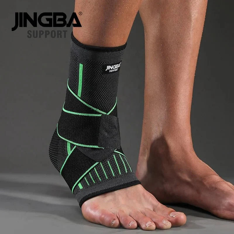Adjustable Ankle Support Compression Sleeve with Strap for Sports and Recovery