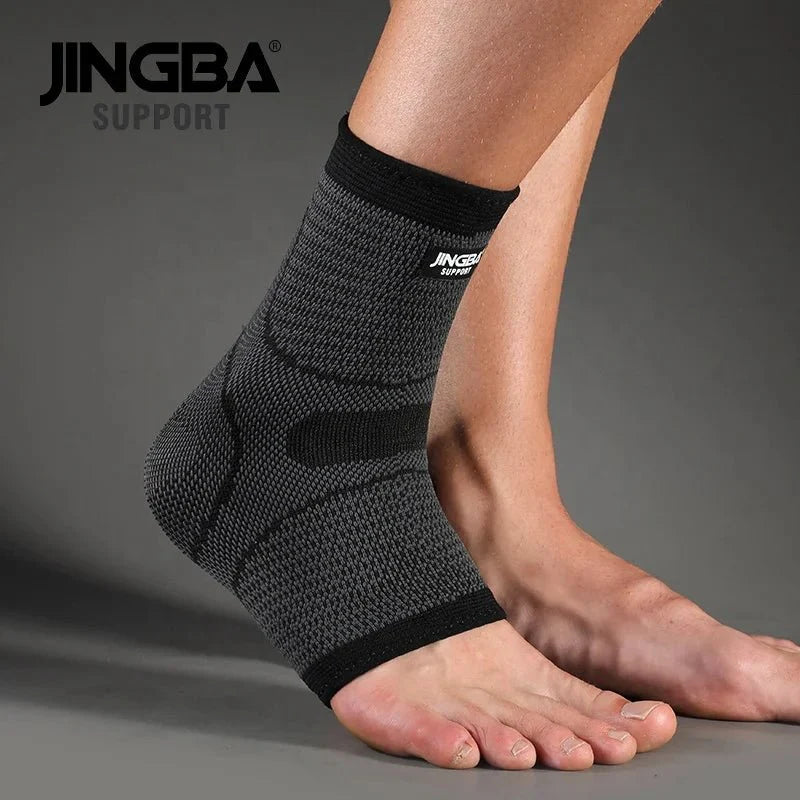 Compression Ankle Brace - Adjustable Knitted Support Sleeve for Sports Injury Protection