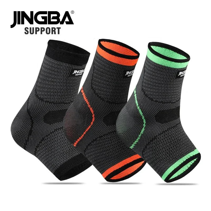 Compression Ankle Brace - Adjustable Knitted Support Sleeve for Sports Injury Protection