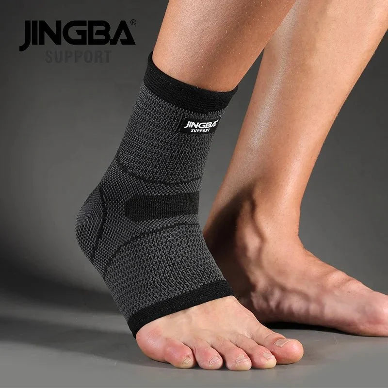 Compression Ankle Brace - Adjustable Knitted Support Sleeve for Sports Injury Protection