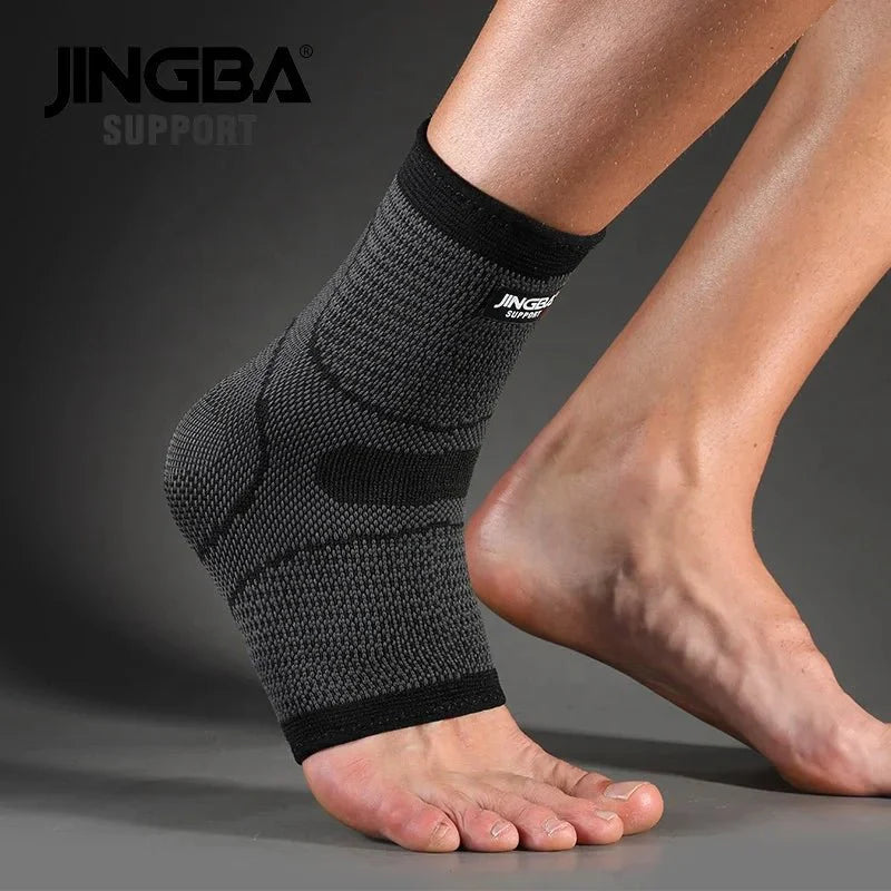 Compression Ankle Brace - Adjustable Knitted Support Sleeve for Sports Injury Protection