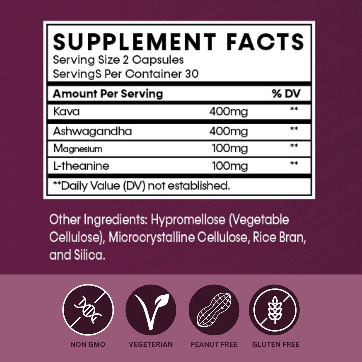 Kavanuatu Kava Capsules β Relaxation & Calm | 60 Count, 500mg
