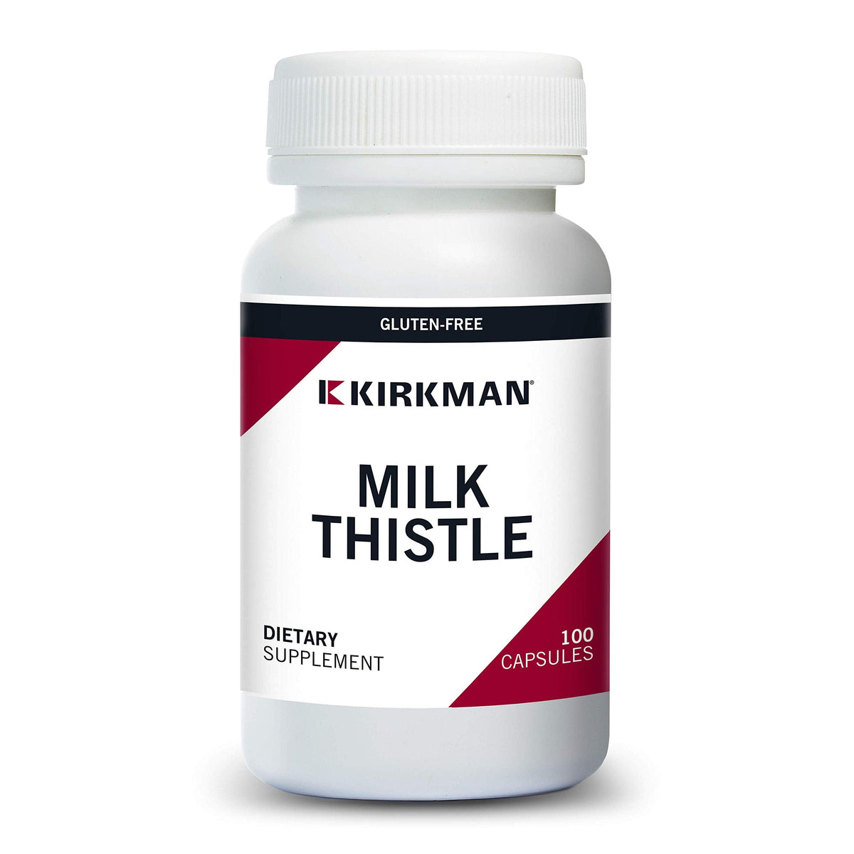Milk Thistle 100 mg من Kirkman - لا يسبب الحساسية | 100 كبسولة نباتية