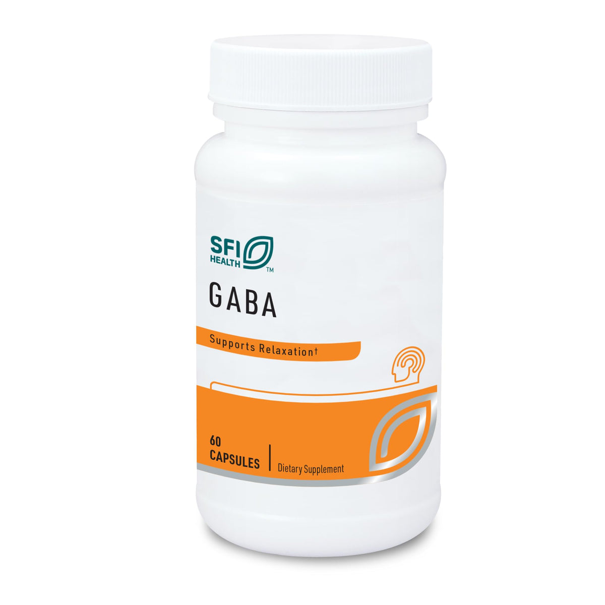 Klaire Labs SFI Health GABA - 420 ملغ من حمض جاما أمينوبوتيريك، ناقل عصبي لدعم الهدوء والمزاج (60 كبسولة)